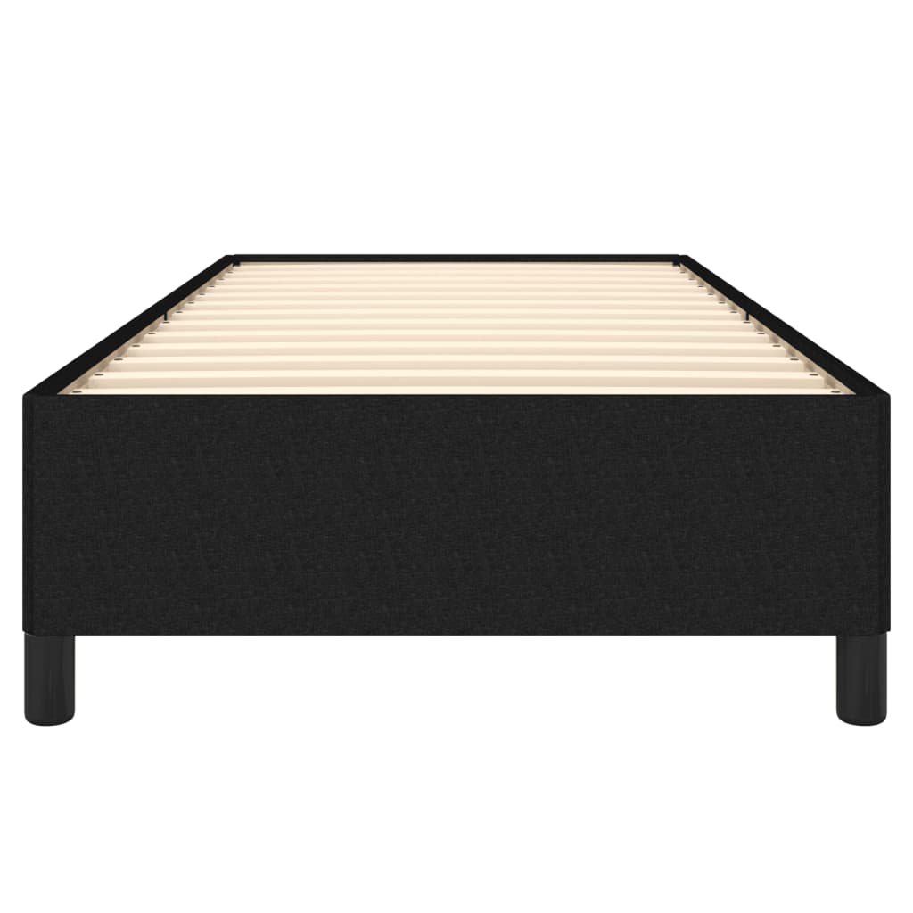 Bed Frame without Mattress Black 80 x 200 cm Fabric