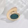 1pc Exaggerated Geometric Design Western Style Resin & Zinc Alloy Ring For Women, Perfect Gift For Parties And Events