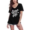 Women's V-Neck T-Shirt Stronger Than Ever - Positive Motivational Slogan Tee