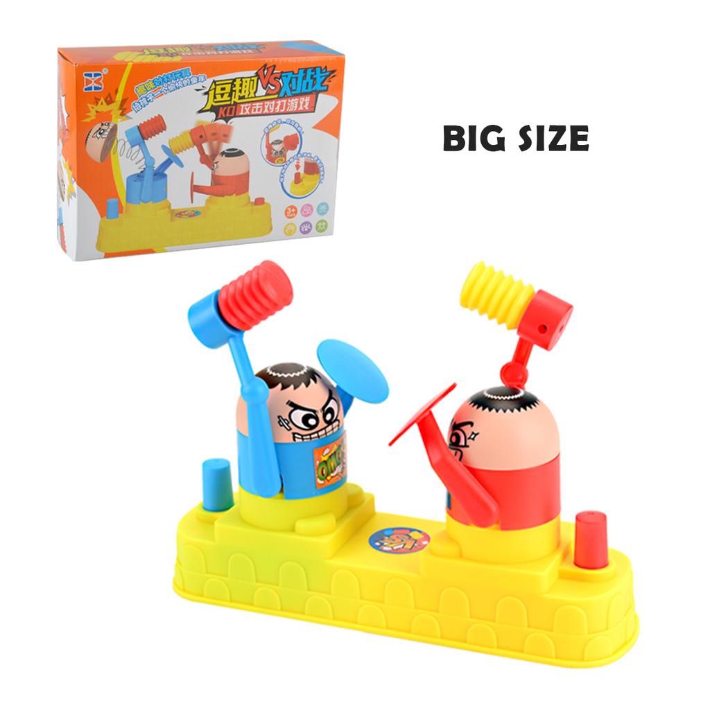 Hammer Battle Toys, Mini Children's Head Knocking Little Man Fighting Table Games Cute Cartoon Shapes, Toy Gifts for Boys Girls