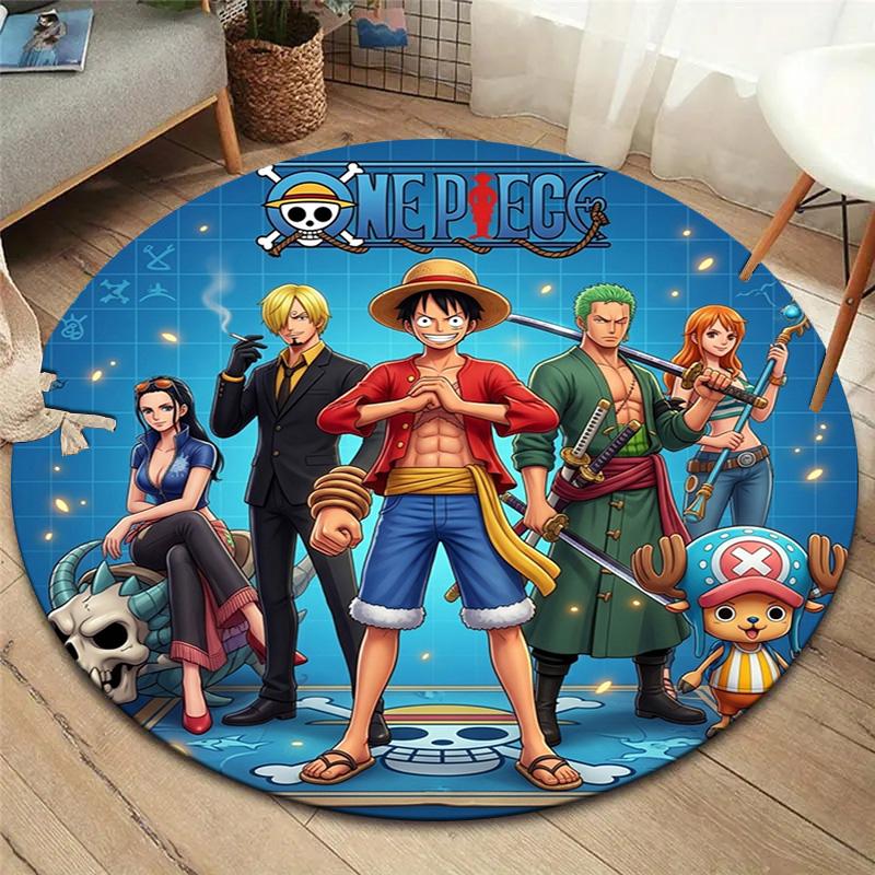 One Piece Round Area Rug Carpet Rug For Living Room Bedroom Sofa Playroom Decor Nonslip Floor Mat