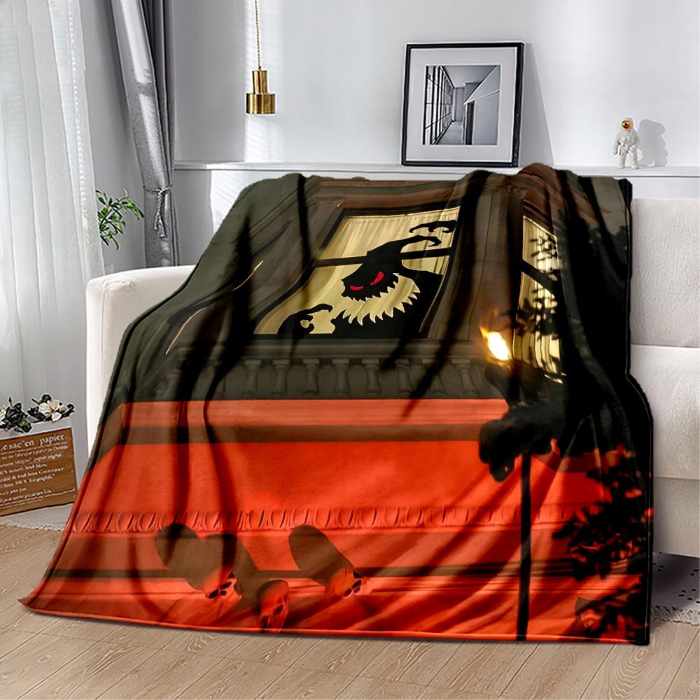 Christmas Nightmare Blanket Comfortable Suitable for Chair Couch Office Chair for All Seasons Modern Style Gift for Travel Home Birthdays