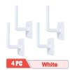 4pcs Multifunctional L-shaped Non Perforated Strong Hooks,clothes and Hats Storage Rack,toilet Paper Hooks,bathroom Towel Hooks