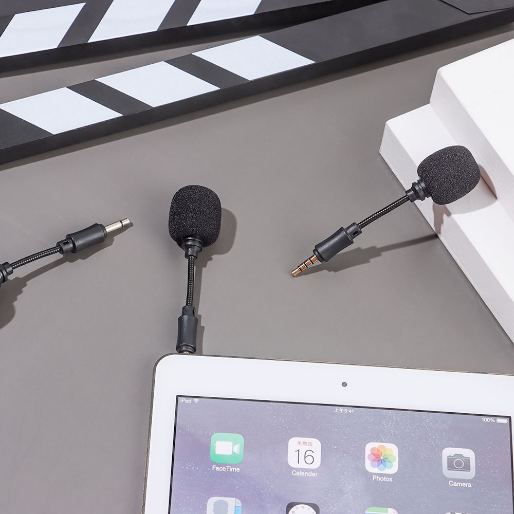 Phone Studio Smartphone Megaphone Stereo Mic Mini Jack Microphone Interview Microphone Recording