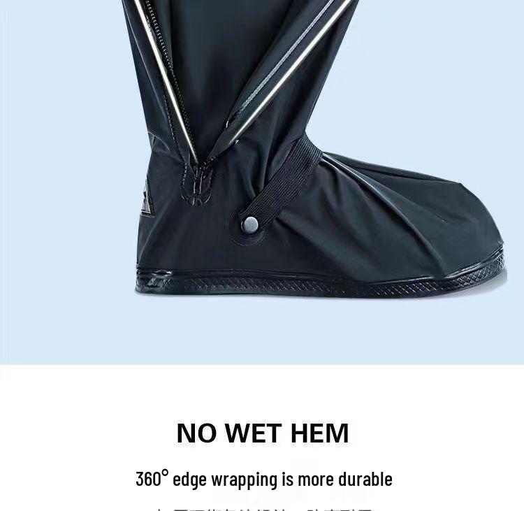 Водонепроницаемые Нескользящие Бахилы с Высоким Голенищем: Защита от дождя, снега и песка для езды на велосипеде на открытом воздухе