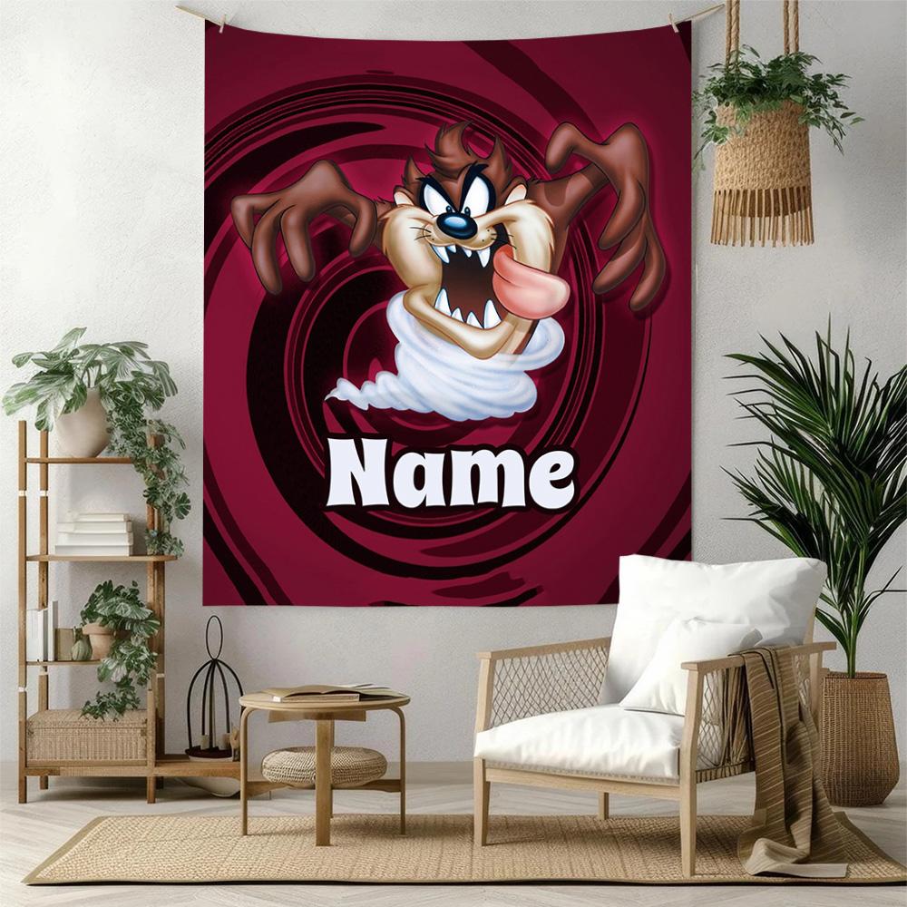 Warner Custom Your Name Wall Decor Tapestry Art For Pet Memorial Birthdaywedding Party Backdrop Family Gift