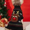 Red Nose Sweater Pet Holiday Costume Cat Sweater Dog Sweater Winter Costume Fall/Winter Dog Costume (Red Nose)