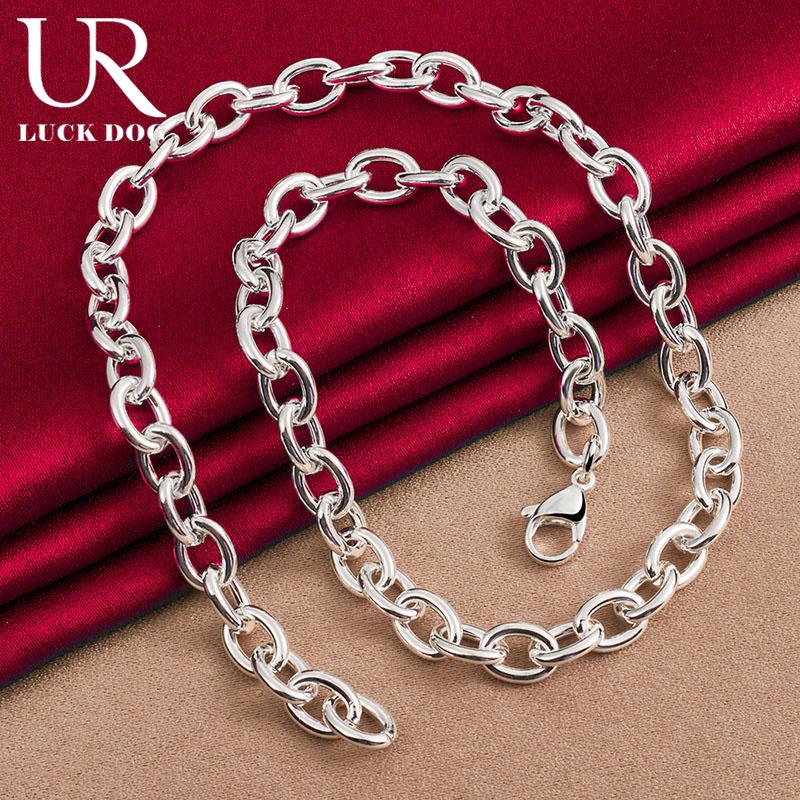 Ожерелье с О-образной цепочкой из стерлингового серебра 925 пробы, модные свадебные украшения