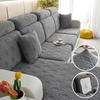 Jacquard Stretch Sofa Seat Cover Living Solid Color Sofa Cushion Cover Washable Spandex Furniture Protector L-Shaped Sofa Cover