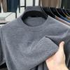Мужской высококачественный вязаный шерстяной свитер с коротким рукавом для весны/лета