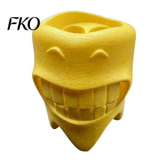Bathroom Accessory 3D Printed Toothbrush Holder, Artistic Tooth Model Stable Base Minimalist Holder Smiling Stand, Desktop Display Stand for
