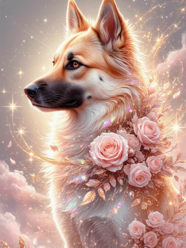 Diamond Painting New Collection 2026 Cute Dog Flower Diy Full Square Round Drill Rhinestone Embroidery Pet Animals Mosaic Cross Stitch Kits