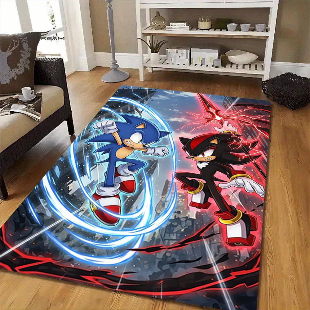 Sonic & Shadow: Speed Clash Decoration,Carpet,Living Room,Bedroom, Non-slip,Square rug