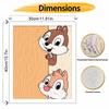 Disney Oil Painting DIY Digital Painting Chip and Dale Characters HandPainted Wall Art for the Living Room and Entryway.