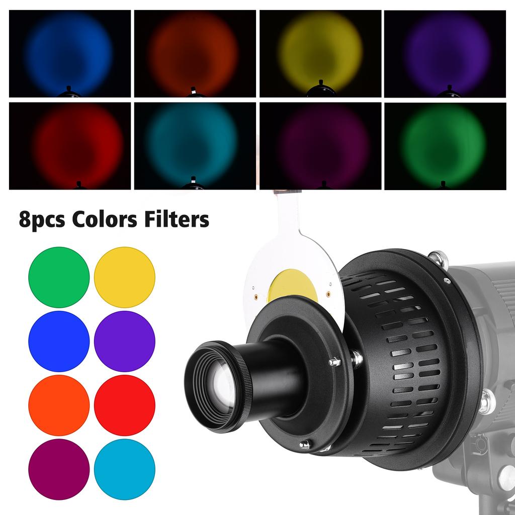 Bowens Mount Optical Snoot Conical Focalize Condenser Art Special Effects Shaped Beam Light