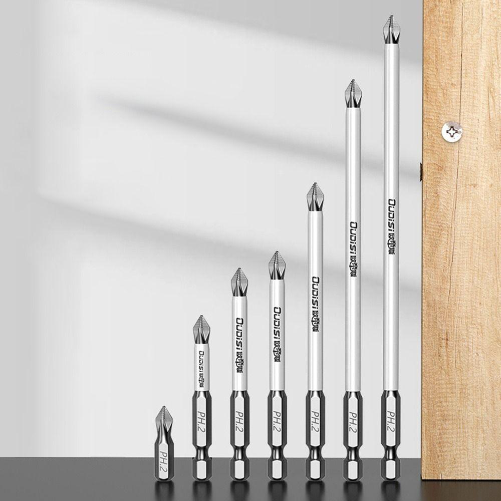 1/7 шт. Нескользящая бита для отвертки PH2 Магнитная крестовая насадка Прочные головки для отвертки