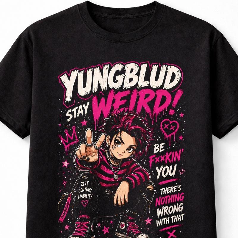 Yungblud Stay Weird Graphic Unisex Punk Rock Pop TShirt