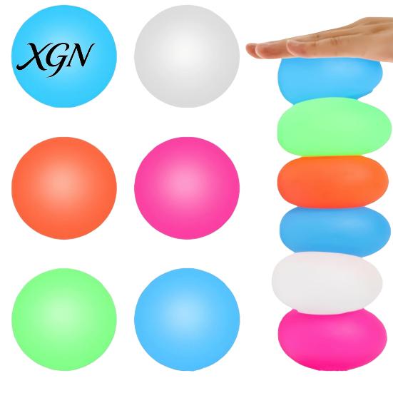 Squeeze Fidget Toy 1/4Pcs TPR Stress Ball Slow Rising Matte Hand Exercise Relaxation Sugar Decompression Sensory