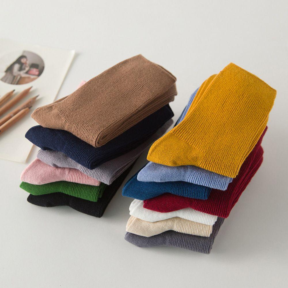 1 Pair Clothing Accessory Fashion Soft Warm Candy Color Ankle Hosiery Heap Sock Cotton