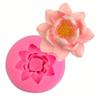 Silicone Mold Lotus Shape Mould Handmade Soap Plaster Decorative Flower Decoration Moulds