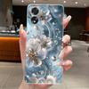 For Oppo A18 A38 Case CPH2591 CPH2579 Aesthetic Luxury Butterfly Flowers Transparent Silicone Casing OppoA38 OppoA18 Phone Case