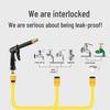 High-Pressure Telescopic Garden Hose & Spray Gun Set for Car Washing, Flower Watering, and Cleaning