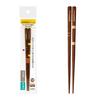 EDISONmama Natural Wood Chopsticks, 16.5cm, Ambidextrous, Dark Brown, for Feeding and Tableware, with Finger Support, Finger Guide, Non-Slip Tips, and