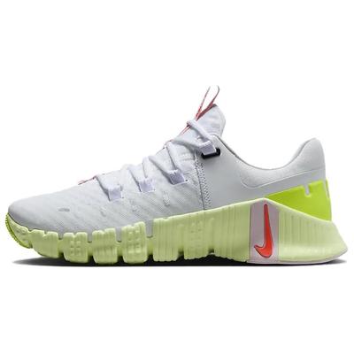 Free Metcon 5 Белые женские кроссовки Barely Volt Розово-пенные Ярко-Малиновые DV3950-104