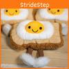Fried Cute Egg Toast Cartoon Food Plush Toy Doll For Gifts And Room Decoration