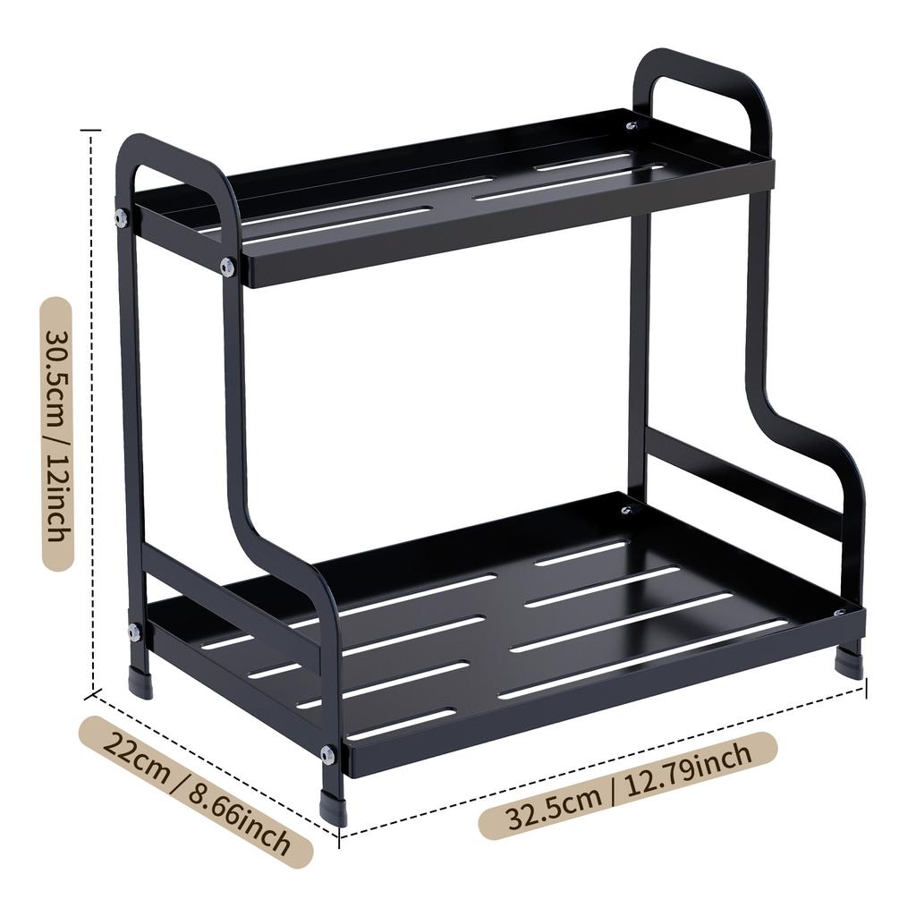 Двухслойная полка для хранения косметики, средства по уходу за кожей, коробка для хранения духов, полка-органайзер для ванной комнаты, полка для туалетного столика в ванной комнате