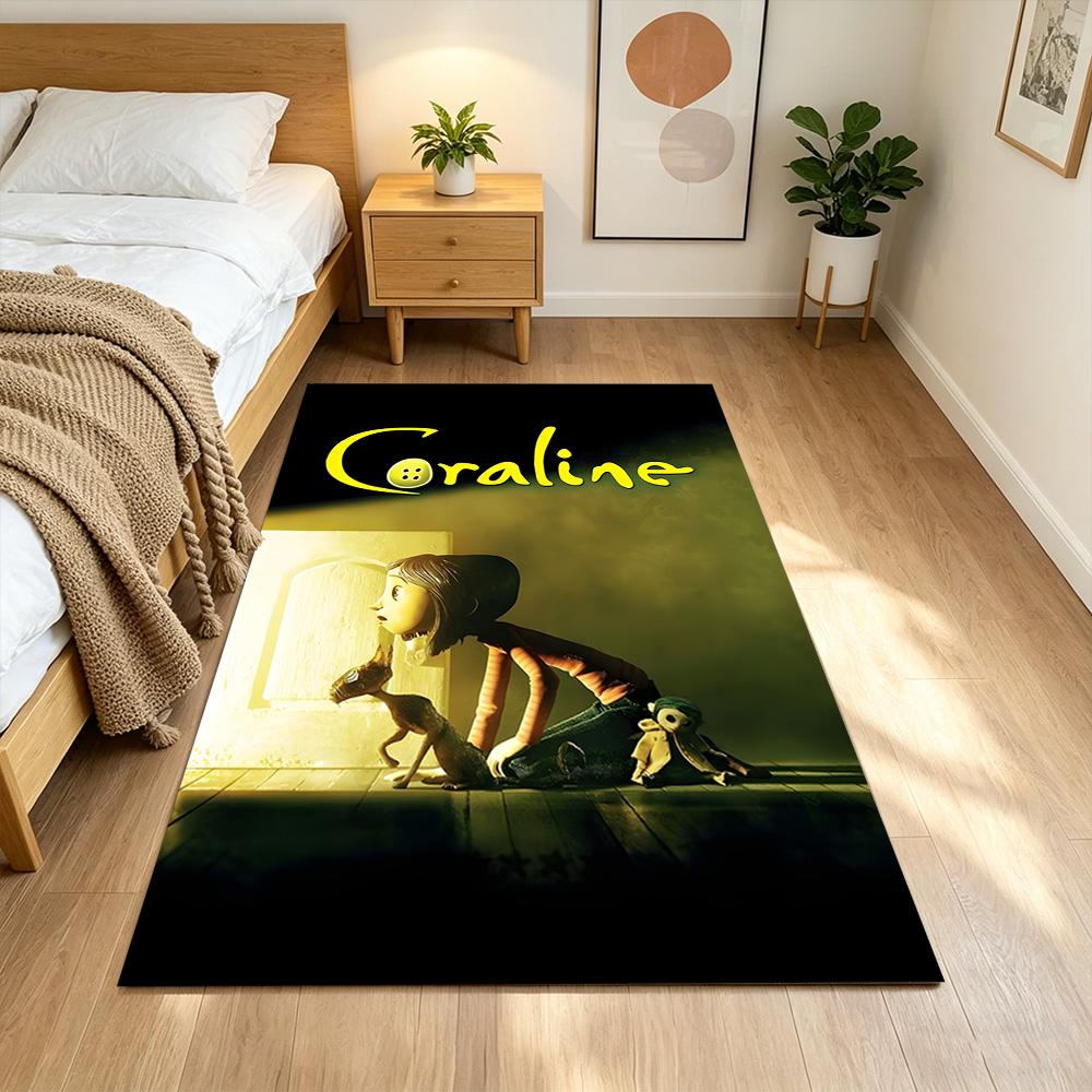 Mysterious World Of Coraline Non-Slip Home Carpet Design for Office Decor Living Room Bedroom Gift