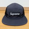 [USED] Supreme Waxed Ripstop Camp Cap Black 2024aw