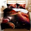 Universe Duvet Cover Set Outer Space Bedding Set Galaxy Twin Polyester Qulit Cover Solar System Planets Universe Queen King Size