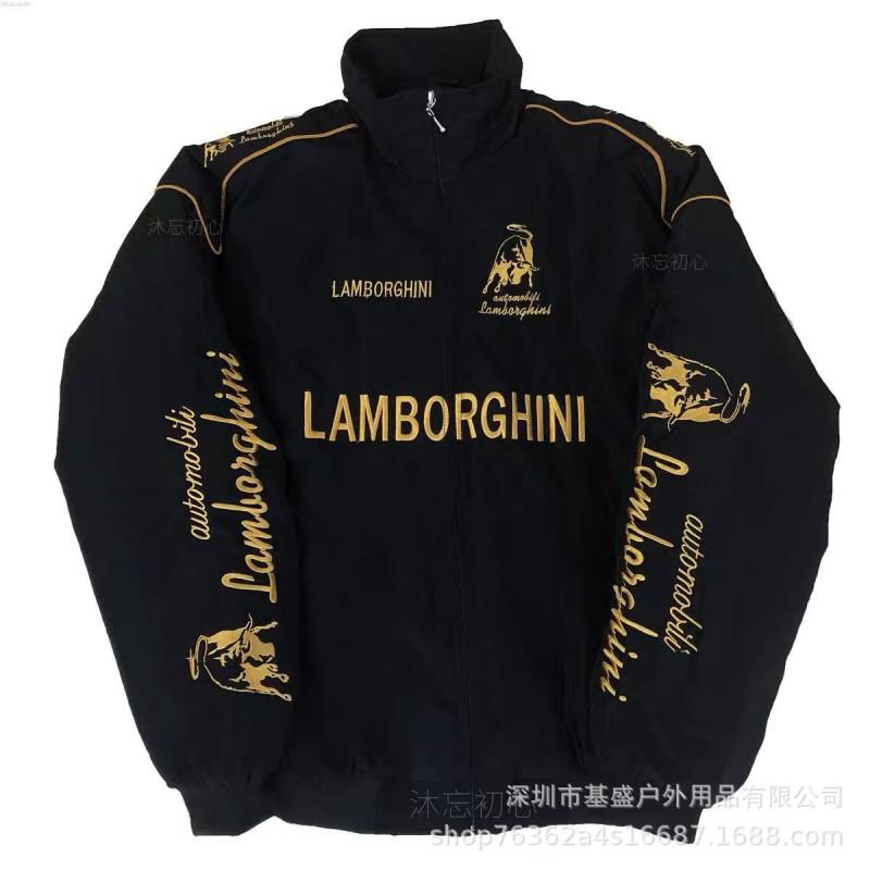 Vintage F1 Racing Embroidered Jacket Cotton Padded Motorcycle Riding Baseball Coat Unisex