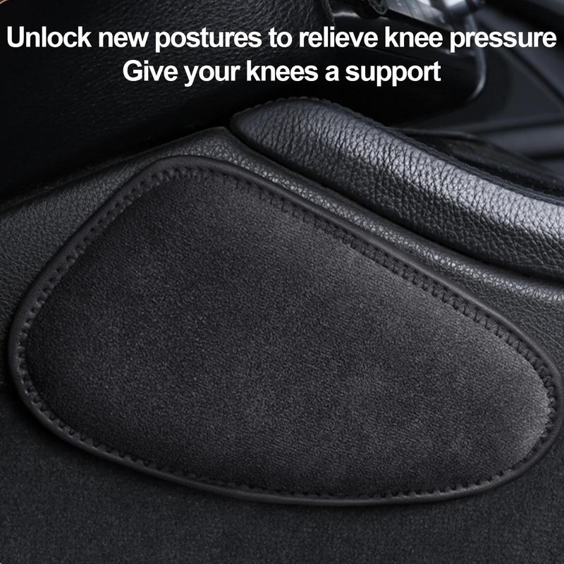 Leather Car Knee Cushion Pad Comfortable Universal Thigh Support Memory Foam Cushion Leg Knee Soft Pad Interior Accessories