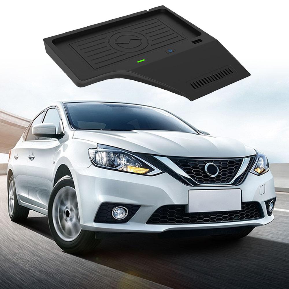 Car Wireless Charging Pad for Nissan Sentra Sylphy B18 8th Gen 2020 2024 2024 Phone Fast Charger Plate Panel Tray Accessories