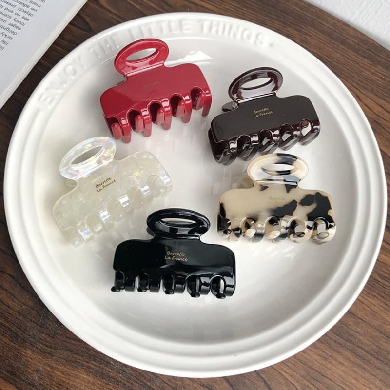 Acetate Hair Claw New Retro Korean Large Crab Hair Clips Shark Clip Simple Hairpin Fashion Hair Accessories for Woman and Girls