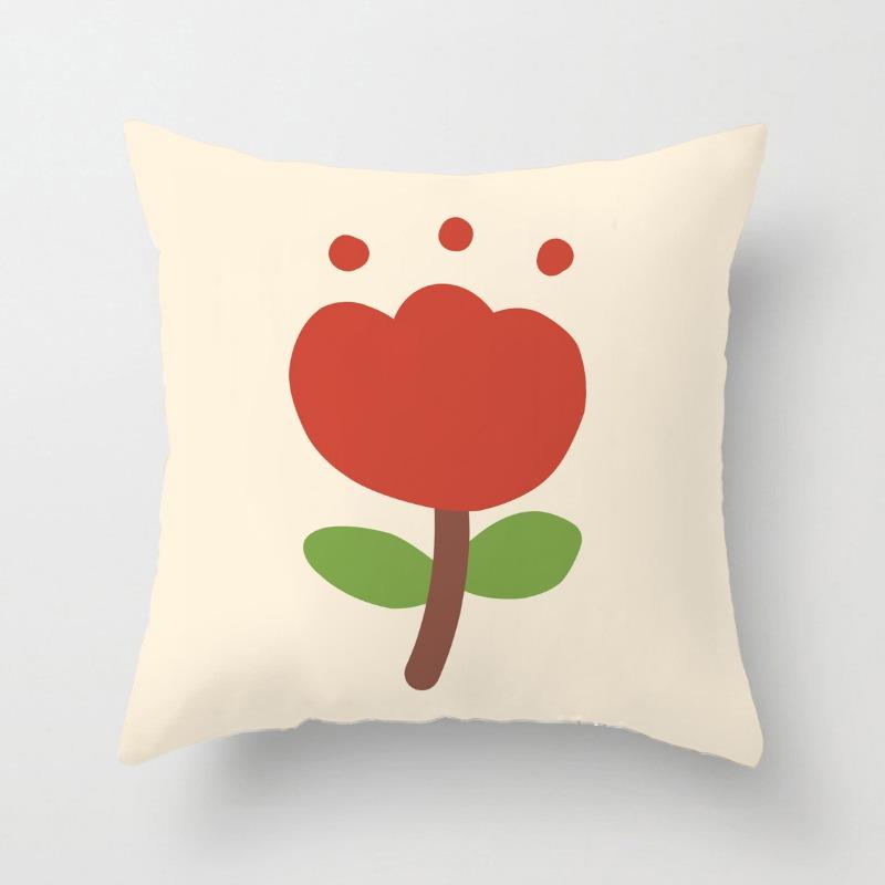 Cute Couple Simple Puppy Pillowcase Dormitory Decoration Office Living Room Sofa Home Pillowcase