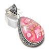 Rhodochrosite Gemstone 925 Steling Silver Jewelry Pendant 2.17" k0L00