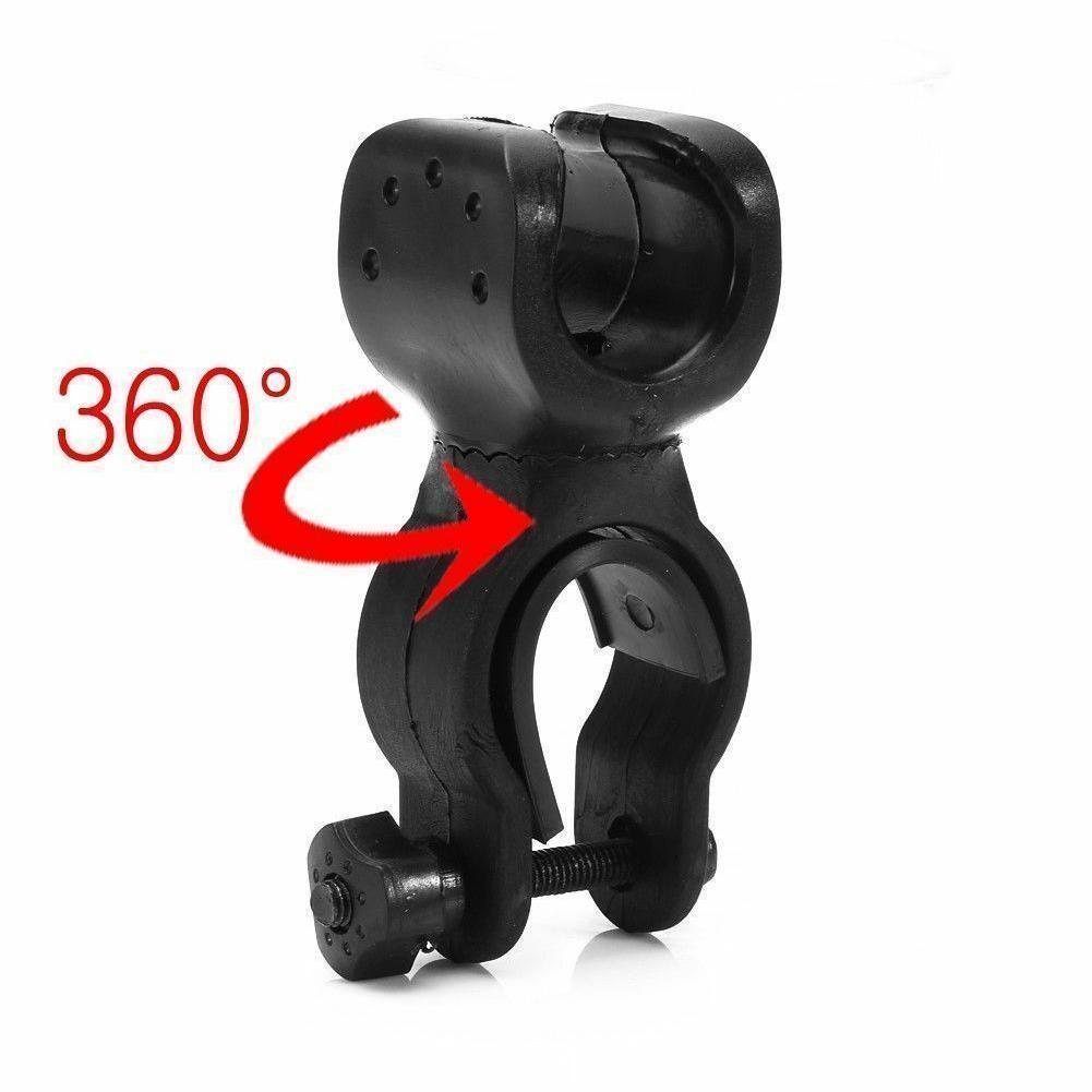 Высококачественный поворотный на 360 градусов велосипедный светодиодный фонарик зажимной кронштейн держатель зажим J0A0