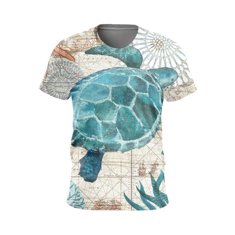 Мужская футболка с 3D-принтом Ocean Animal Summer Fashion Trend для мужчин