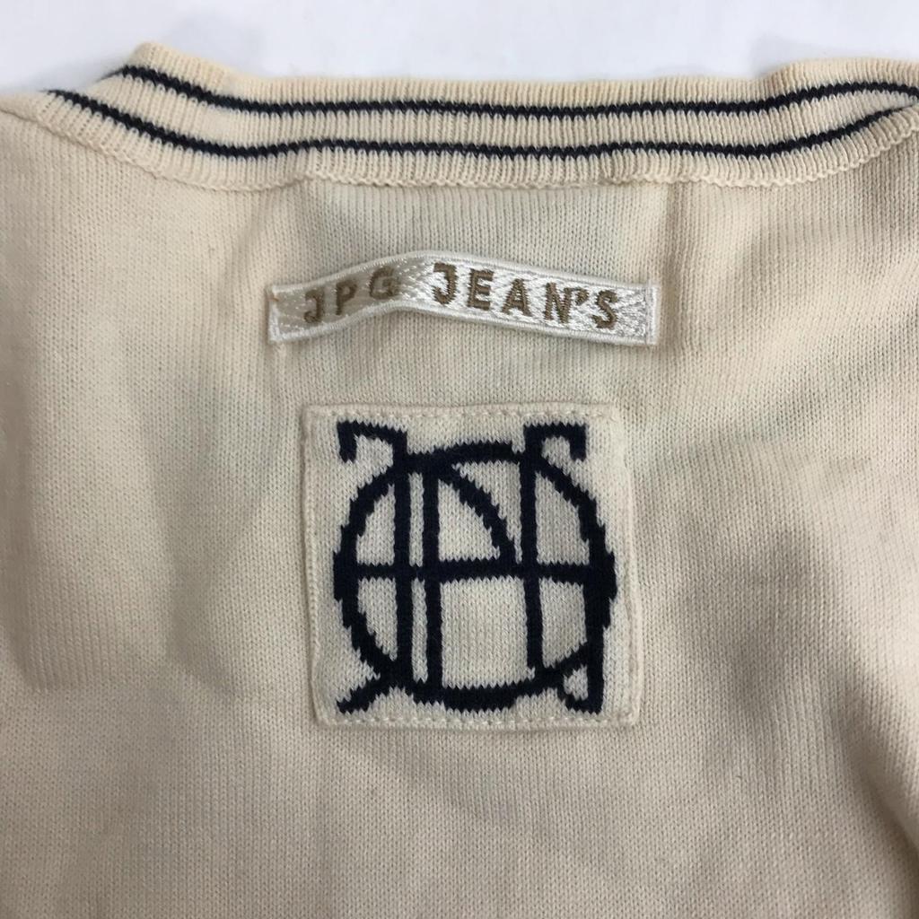 Jean Paul Gaultier ДЖИНСОВЫЙ Хлопковый Пуловер без рукавов [Женский 40](ИСПОЛЬЗОВАЛ)