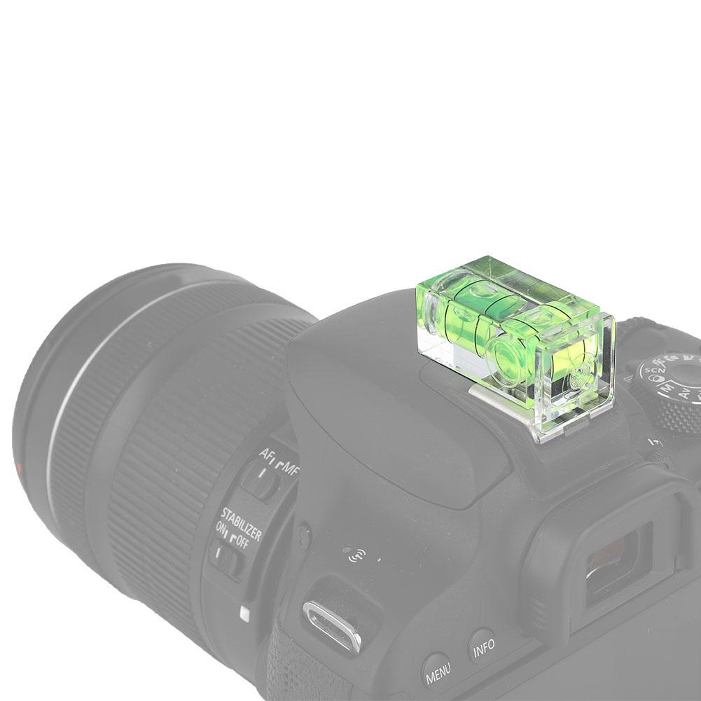 Пластиковый двухмерный маленький защитный чехол для горячего башмака с пузырьковым уровнем для универсальной зеркальной камеры