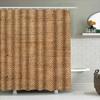 Natural Fiber Shower Curtain Rustic Woven Design For Bathroom Decor, Rectangular Shape, Perfect Fit Your Bathtub Or Tubs With Ro