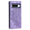 MOTO G14/Google 8Pro Leather Case: Frosted Totem Embossed, G84 Card Slot, Flip Magnetic Design