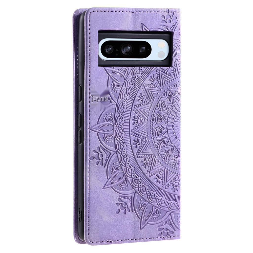 MOTO G14/Google 8Pro Leather Case: Frosted Totem Embossed, G84 Card Slot, Flip Magnetic Design