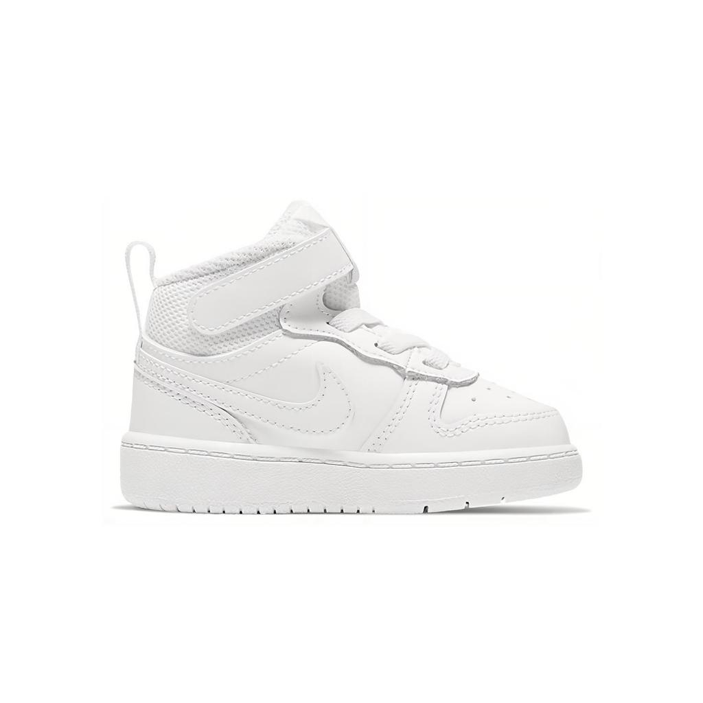 (TD) Nike Court Borough Mid 2 'Triple White' Baby CD7784-100