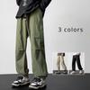 Fashionable Men's Loose Fitting Retro Fashion Casual Pants Straight Leg Cropped Pants