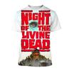 Новая классическая футболка с изображением фильма ужасов «Возвращение живых мертвецов», 3D-принт с изображением черепа зомби, унисекс, уличная одежда для детей