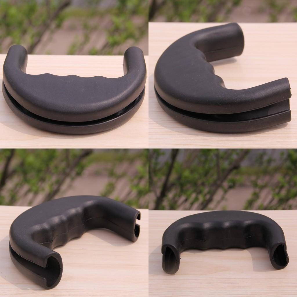 Durable Rubber Handle For Dogs And Cats Non-expanding Leash Handle Black Color 11*8cm